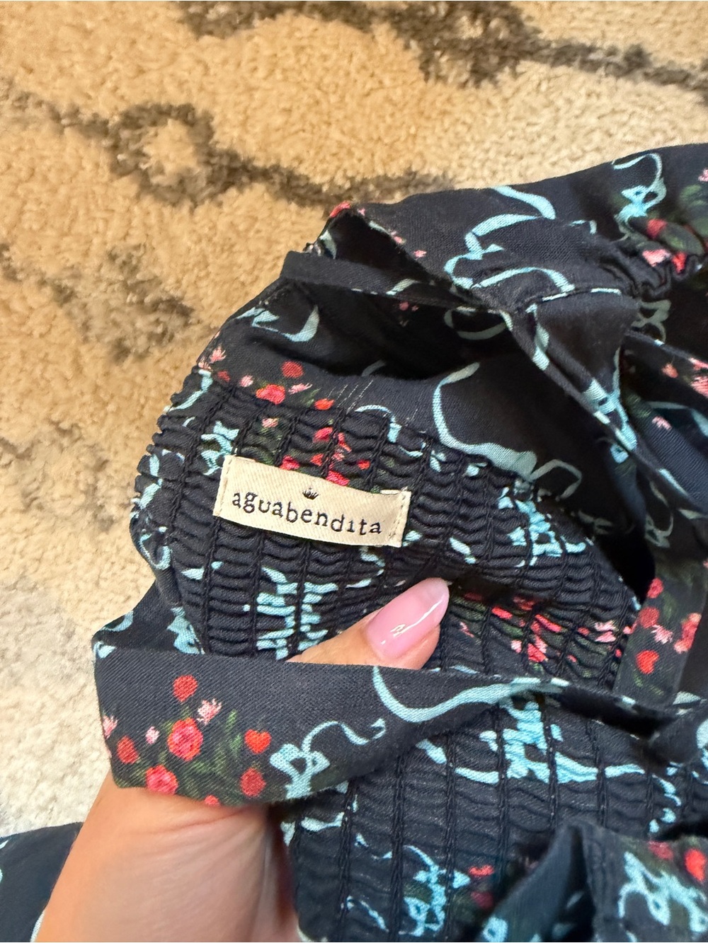 Carola Cherish Cotton Maxi Sundress Agua Bendita - Picture 6 of 6